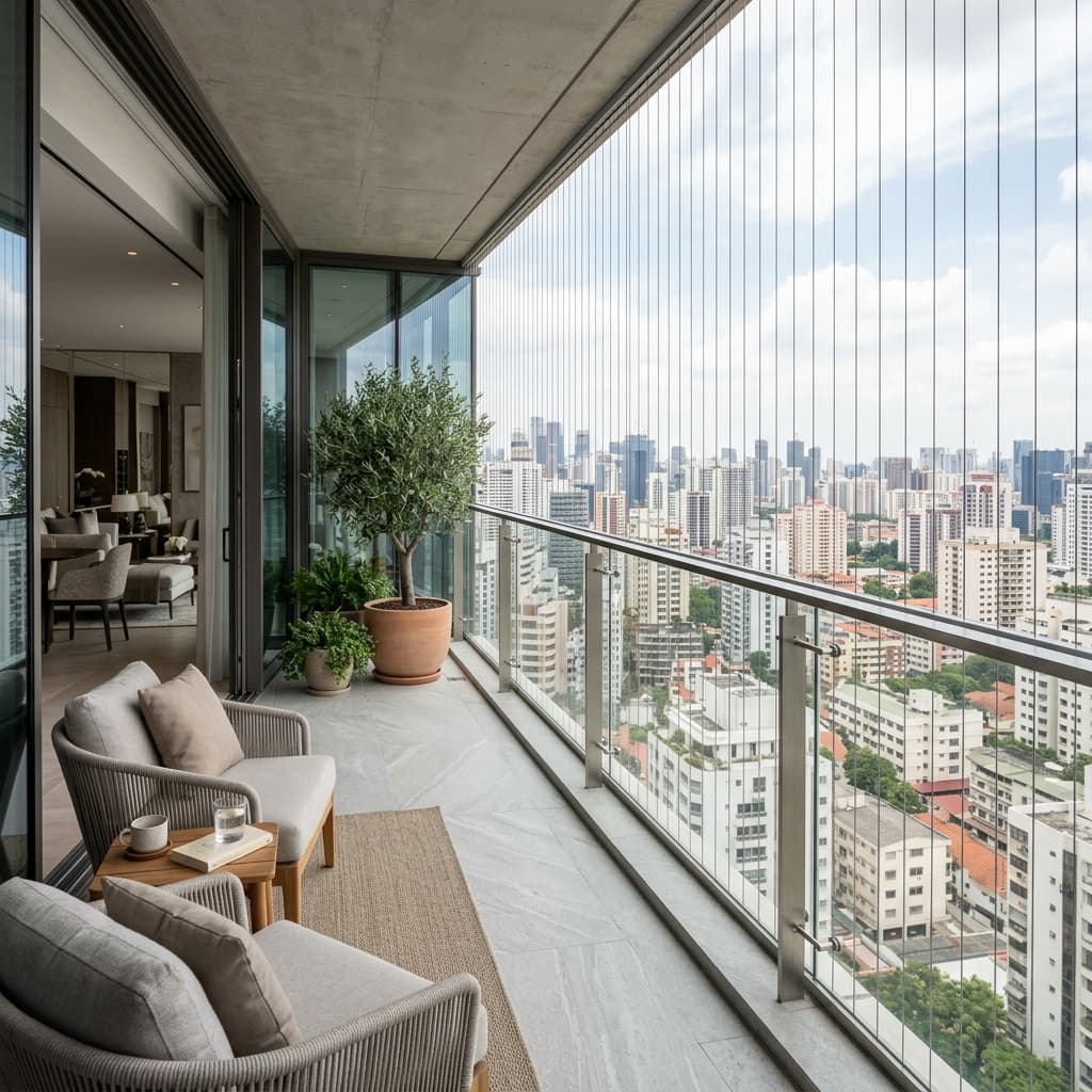 Invisible Grill Balcony